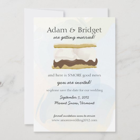 Save The Date S'mores Enregistrer la date (Devant)