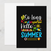 Save The Date So Long Kindergarten Hello Summer (Devant / Derrière)