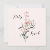 Save The Date Sobre Tarjetas planas de reserva la fecha rosas (Dos)