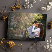 Save The Date Soft rose moderne photo mariage Enregistrer la dat