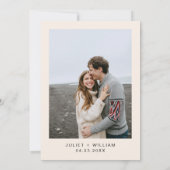 Save The Date Soft Turquoise Fall Bold Jewel Tone Mariage (Dos)