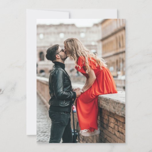 Save The Date Soft Winter Berry Mariage de Noël | Photo (Dos)