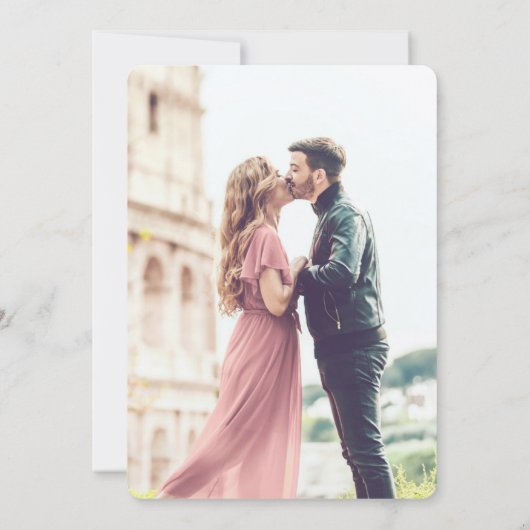 Save The Date Soft Winter Berry Mariage de Noël | Photo (Dos)