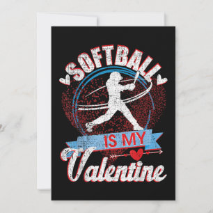 Save The Date Softball Est Ma Valentine Drôle Valentin Drôle