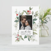 Save The Date Soirée Berry hiver Noël | Photo Enregistrer La Dat (Debout devant)