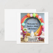 Save The Date Soirée d'anniversaire élégante (Devant / Derrière)