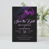 Save The Date Soirée De Mariage Élégant Enregistrer La Date (Debout devant)