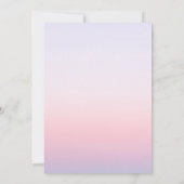 Save The Date Soleil Couché de soleil rose Lune étoiles Espace (Dos)