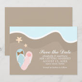 Save The Date Son et ses tongs sauvent la date (Devant / Derrière)