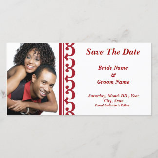 Save The Date Sonata Rouge/Blanc Enregistrer La Date