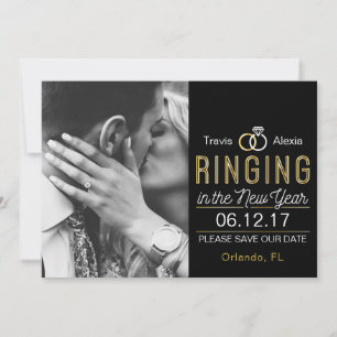 Save The Date Sonnerie dans les économies de nouvelle année la