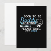 Save The Date Soon to Be Daddy 2022 Father's Day First Time (Devant / Derrière)
