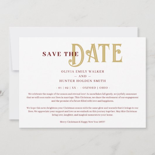 Save The Date Sophisticated Simple Classic Calligraphy 3 Photos (Dos)