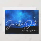 Save The Date Sous les étoiles Mariage de typographie du ciel de (Devant)