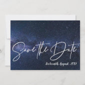 Save The Date Sous les étoiles Mariage de typographie du ciel de (Devant)