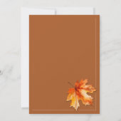 Save The Date Soyez Feuilles Dans L'Amour Feuilles D'Automne Mar (Dos)