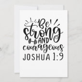 Save The Date Soyez Fort Et Courageux Joshua 1 9 (Devant)