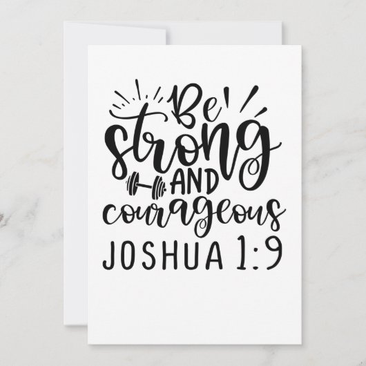 Save The Date Soyez Fort Et Courageux Joshua 1 9 (Devant)