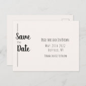 Save the date! Sparen de Uitnodiging van de Datum (Voorkant / Achterkant)