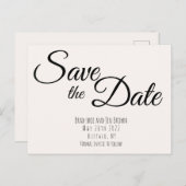 Save the date! Sparen het Briefkaart van de Uitnod (Voorkant / Achterkant)