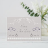 Save The Date Sparkly Mariages Bands & Hearts Enregistrer La Dat (Debout devant)