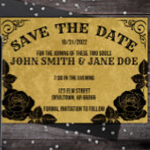 Save The Date Spirit Board Gothique Halloween Mariage ou douche