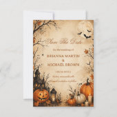 Save The Date Spooky Autumn Pumpkin Night (Devant)