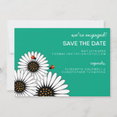Save The Date Spring Fling Gerbera Daisies SAVE THE DATE-green (Devant)