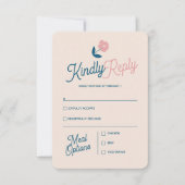 Save The Date Spring Pastel Petals RSVP Card (Devant)