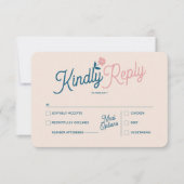 Save The Date Spring Pastel Petals RSVP Card (Devant)