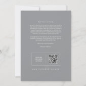 Save The Date Spring Sweet Wildflowers Branches Wedding Gray (Dos)