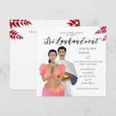 Save The Date Sri Lanka (Devant / Derrière)