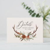 Save The Date Stade terre cuite rouille fleurie élégant budget m (Debout devant)