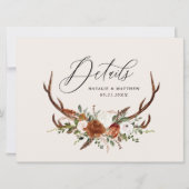 Save The Date Stade terre cuite rouille fleurie élégant budget m (Devant)