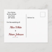 Save the Date Star Moon Angel Wings Cherub Aankondigingskaart (Achterkant)