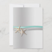 Save The Date Starfish and Ribbon Sauvez la date avec la photo (Dos)