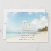 Save The Date Starfish Beach Destination Mariage Photo (Devant)