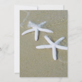 Save The Date Starfish Beach Wedding Enregistrer La Date (Dos)
