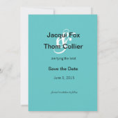 Save The Date Starfish Beach Wedding Photo Enregistrer la date (Dos)
