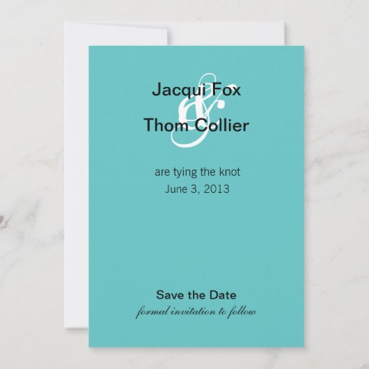 Save The Date Starfish Beach Wedding Photo Enregistrer la date (Dos)