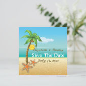 Save The Date Starfish sur le mariage de la plage Enregistrer la (Debout devant)