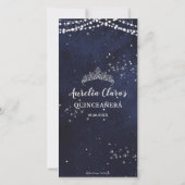 Save The Date Starry Night Navy Blue Quinceañera Photo Booth (Dos)
