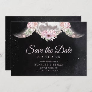 Save The Date Starry Night Rose & Noir Triple Lune Handfasting
