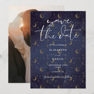 Save The Date Stars Mystiques Célestes Et Mariage Photo Lune