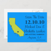  Save the Date State - Verenigde Staten Aankondigingskaart (Voorkant / Achterkant)