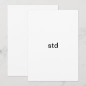 Save The Date std (Devant / Derrière)
