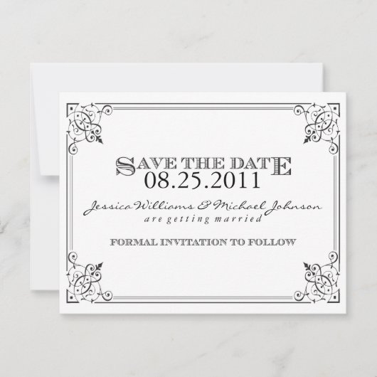 Save The Date Steam Punk Enregistrer la date (Devant)