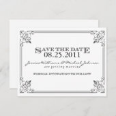 Save The Date Steam Punk Enregistrer la date (Devant / Derrière)