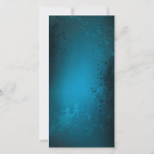 Save The Date Steampunk Arrière - plan turquoise avec Gears (Dos)