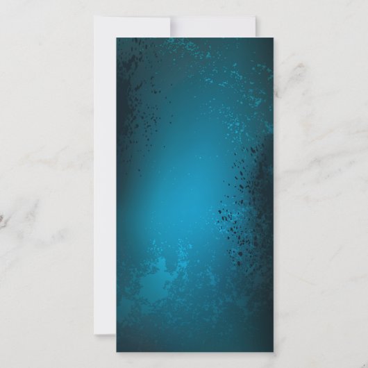 Save The Date Steampunk Arrière - plan turquoise avec Gears (Dos)